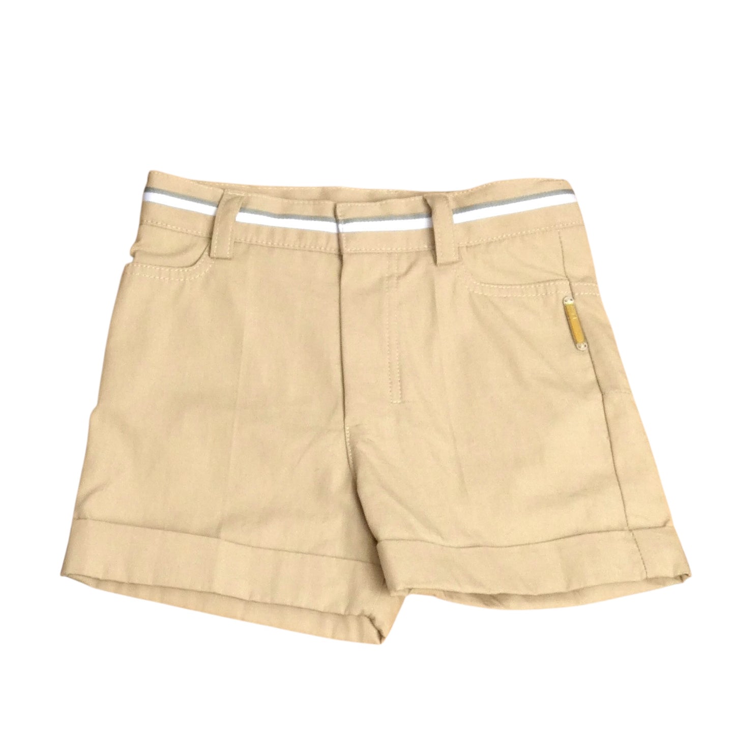 Khaki Cotton Shorts, Size 6 Months
