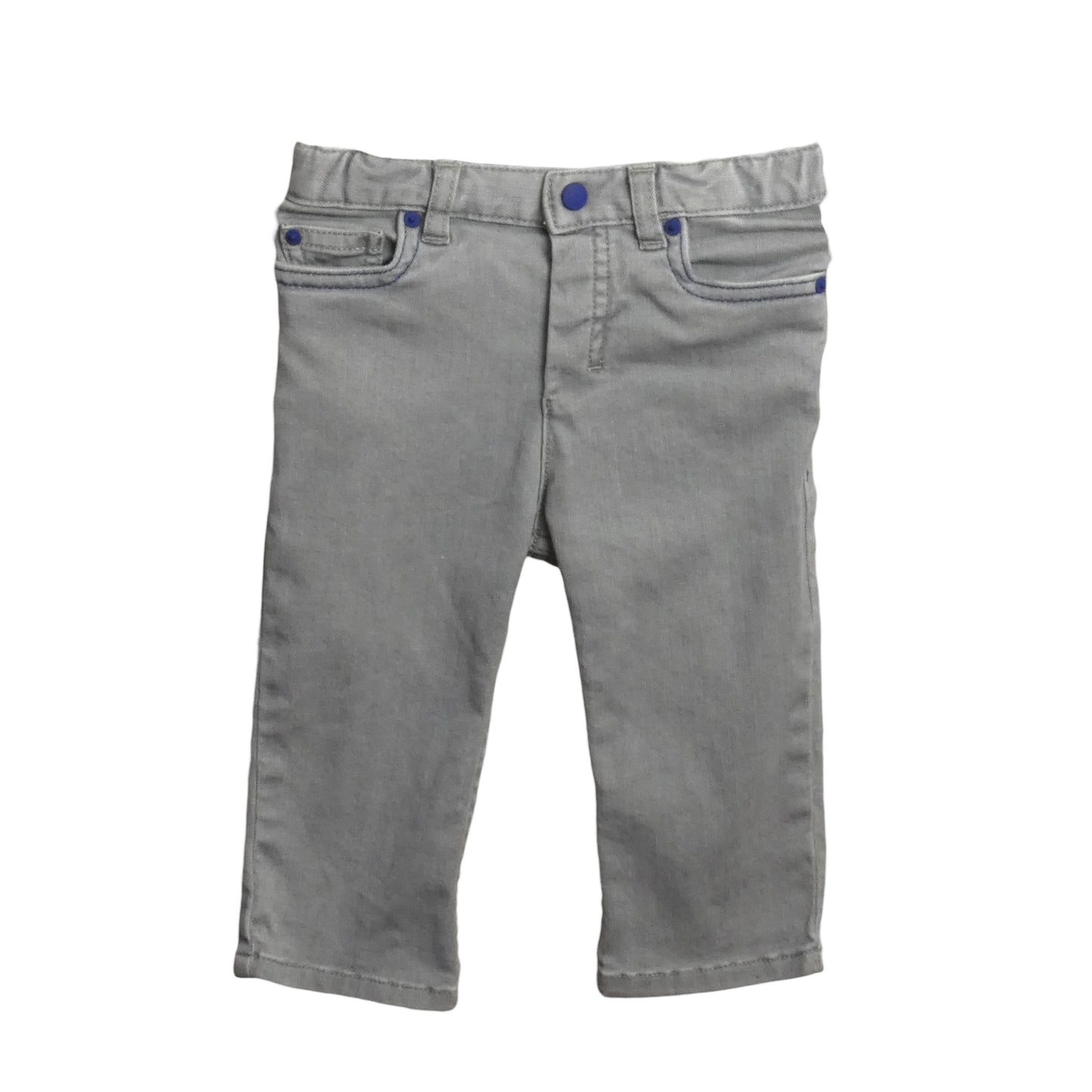 Grey Denim Jeans, Size 9 Months
