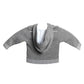 Grey Intarsia Wool Hoodie Sweater, Size 3 Months