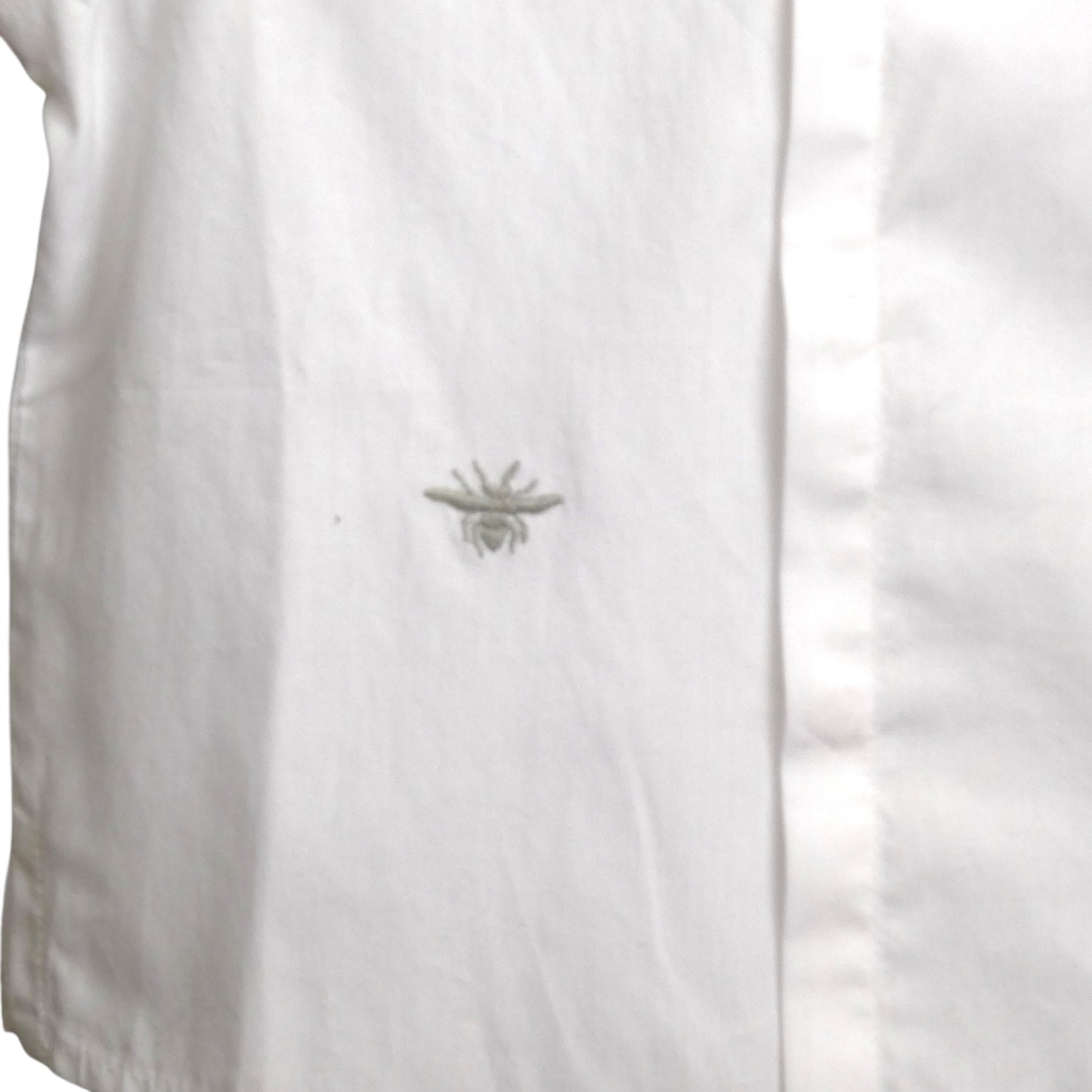 NWT White Cotton L/S Shirt, Size 6 Months