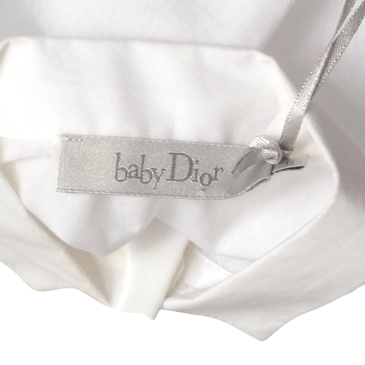NWT White Cotton L/S Shirt, Size 6 Months