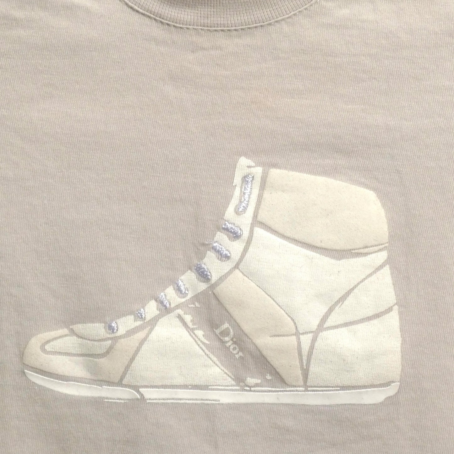 Tan Sneaker Print T-Shirt, Size 6 Months