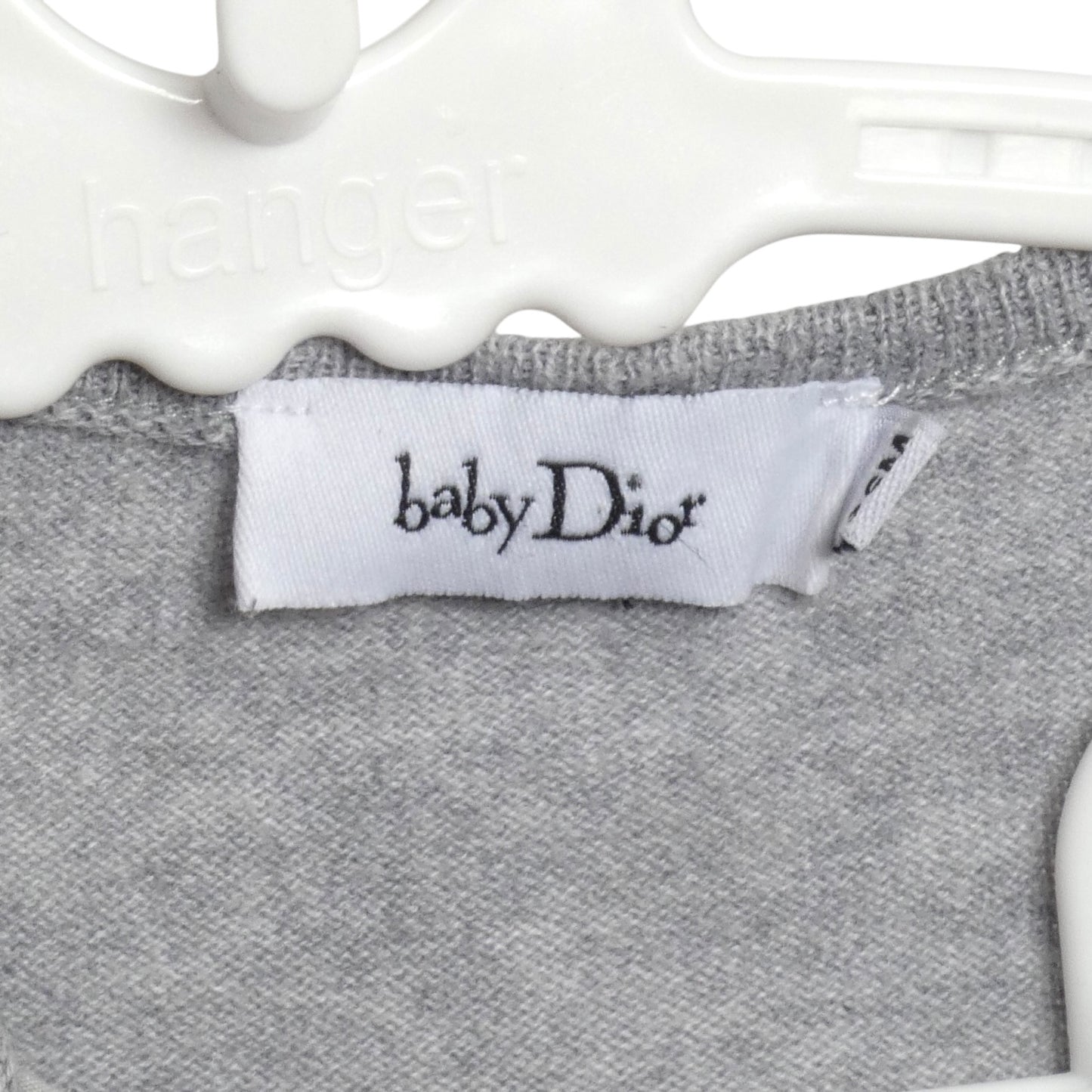 Grey Cotton & Knit Bee Cardigan, Size 36 Months