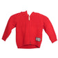 Red Wool Blend Hoodie Cardigan, Size 6 Months