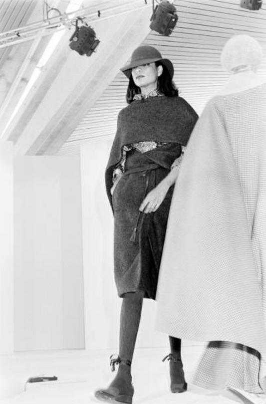 1977 Brown Sueded Wrap Dress, Size 6