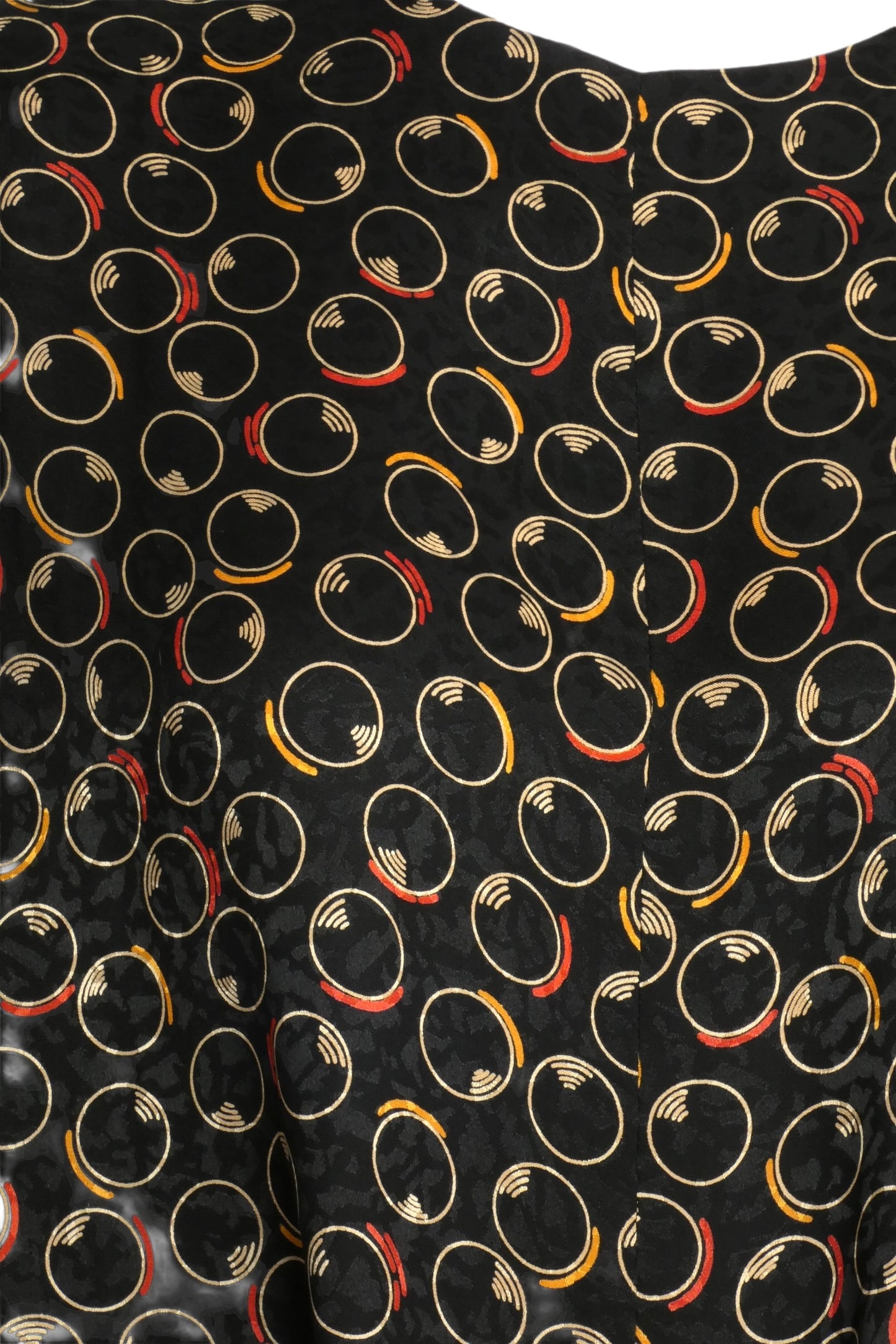 PIERRE CARDIN - 1990s Multi Color Printed Silk Blouse, Size 12