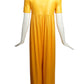 1990s Yellow Knit Wrap Front Jumpsuit, Size 4