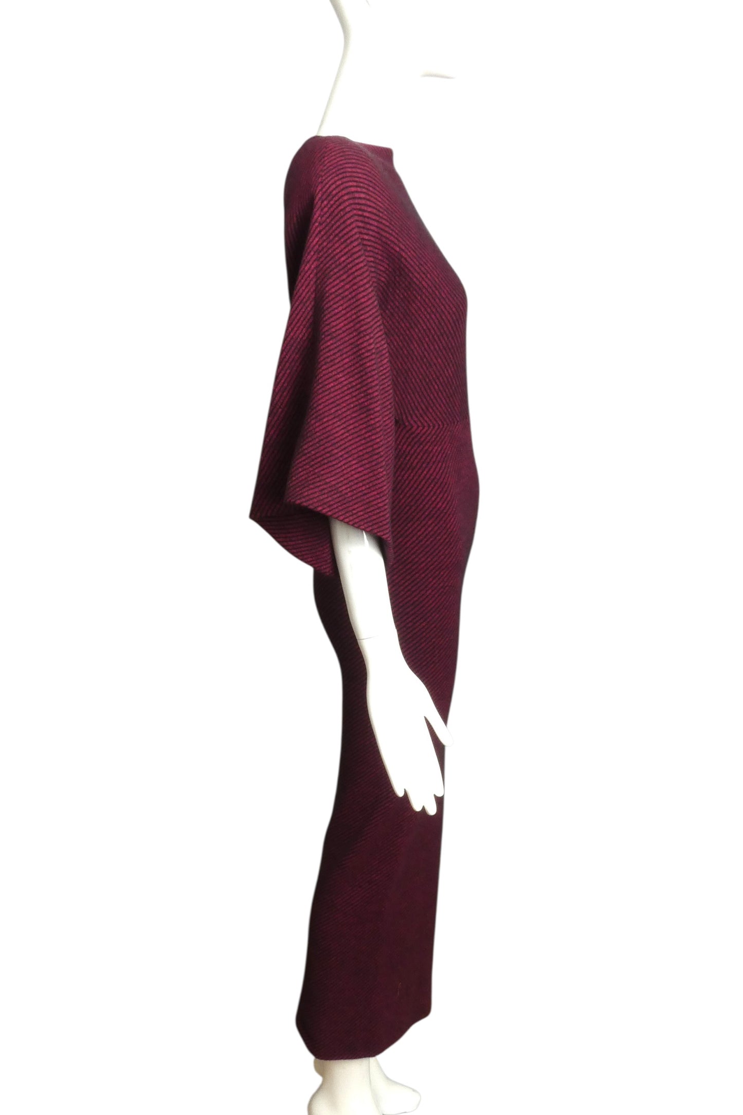 1980s Wool Stripe Dress, Size 4