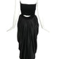 2000 Black Velvet & Charmeuse Dress, SIze 4
