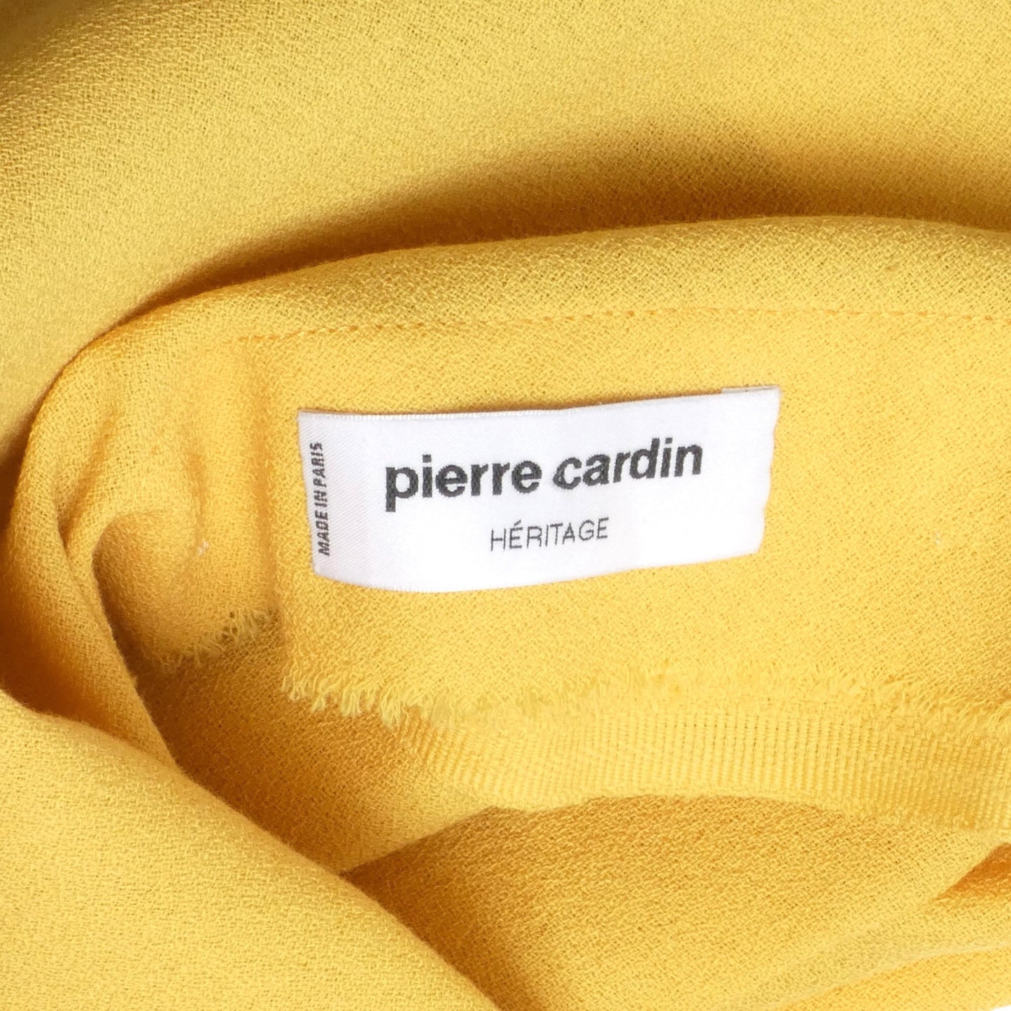 1980 Yellow Pleated Rayon Halter Dress, Size 6