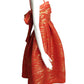 2006 Orange & Gold Plisse Dress, Size 2
