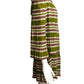 1985 Multi Color Pleated Stripe Silk Dress, Size 6