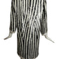 1985 Black & White Sequin Cocktail Dress, Size 10
