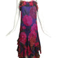 2006 Multi Color Floral Chiffon Dress, Size 2