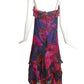 2006 Multi Color Floral Chiffon Dress, Size 2