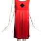 2003 Red Satin Carwash Dress, Size 4