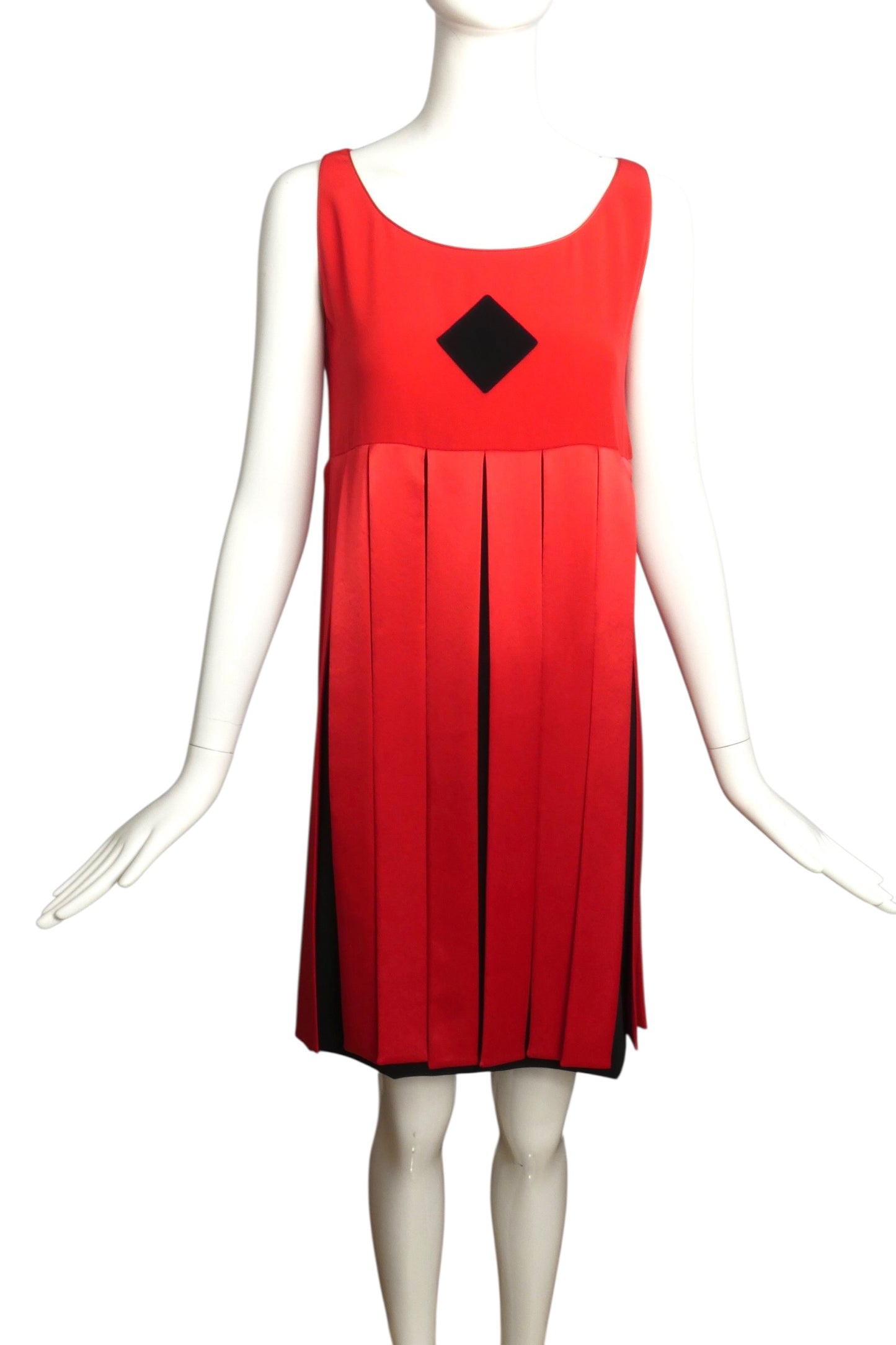 2003 Red Satin Carwash Dress, Size 4