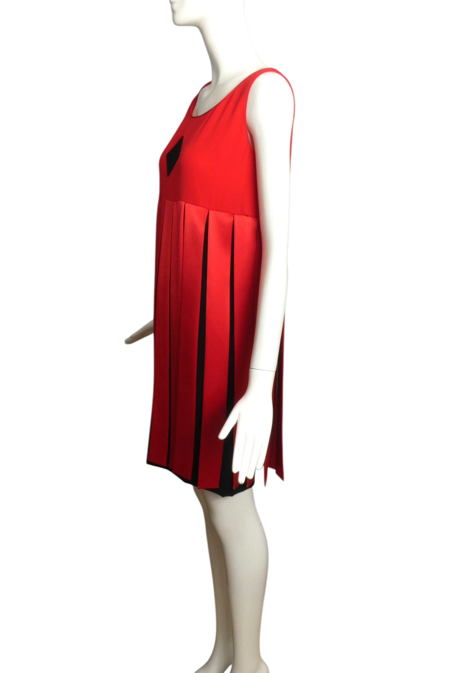 2003 Red Satin Carwash Dress, Size 4