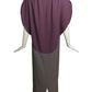 1970s Colorblock Crepe Dress, Size 8