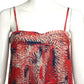 1990s Printed Silk Chiffon Evening Dress, Size 2