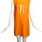 2002 Orange Cutout Trapeze Dress, Size 4