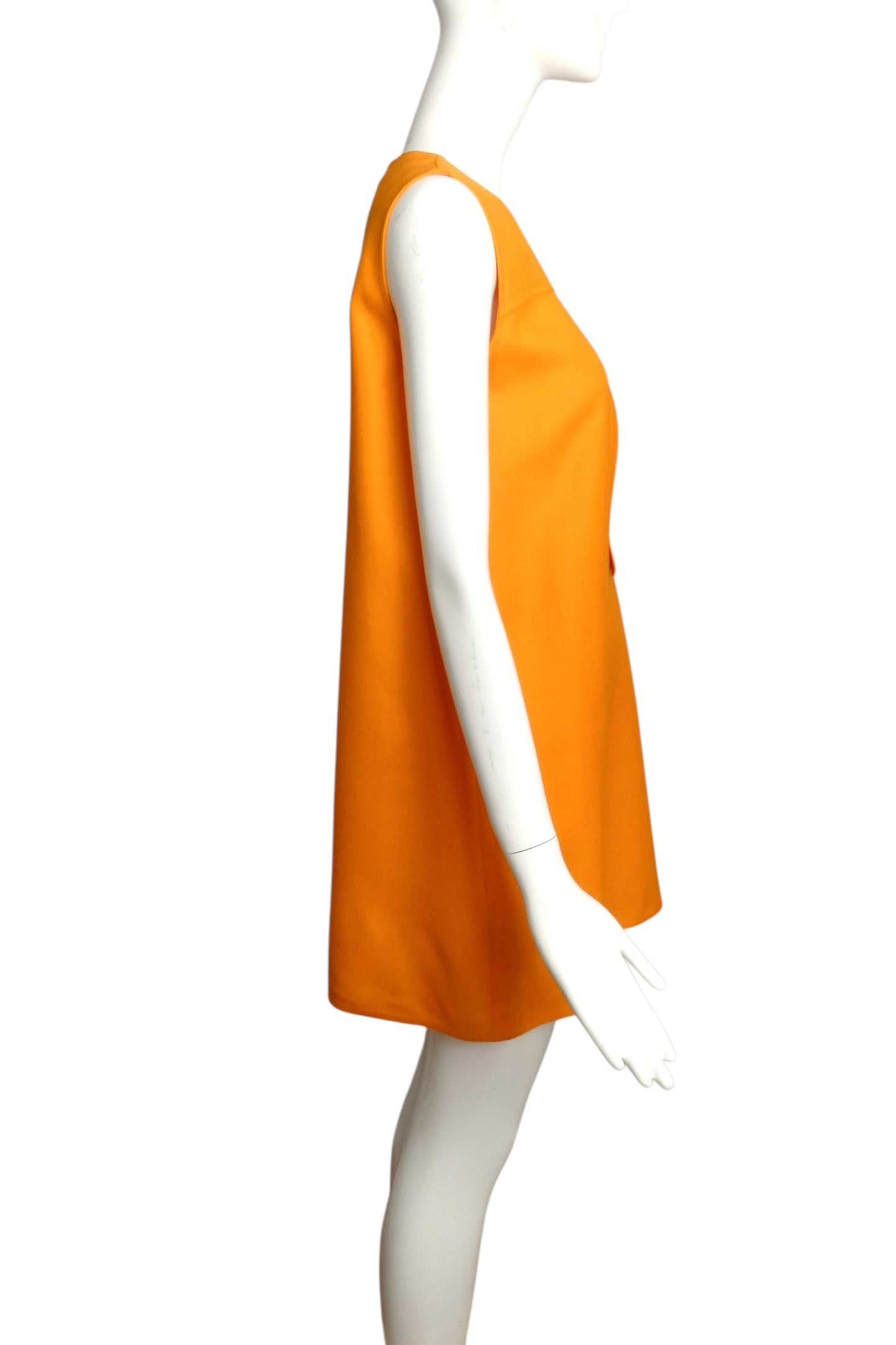 2002 Orange Cutout Trapeze Dress, Size 4