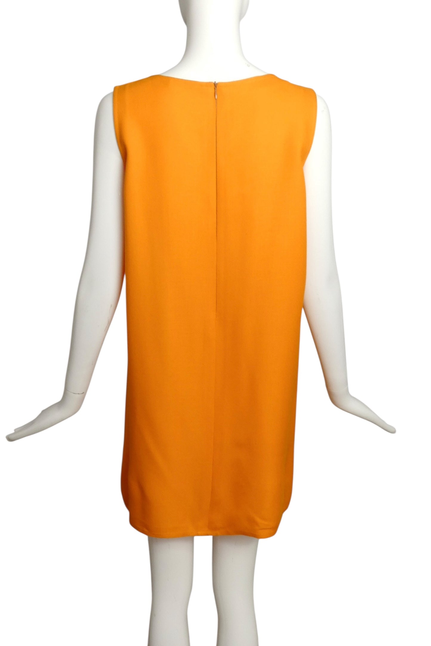 2002 Orange Cutout Trapeze Dress, Size 4
