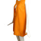 2002 Orange Cutout Trapeze Dress, Size 4