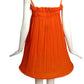 2009 Orange Plisse Pleated Hoop Dress, Size 6