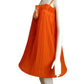 2009 Orange Plisse Pleated Hoop Dress, Size 6
