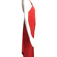 1990s Red Bias Cut Silk Gown, Size 4