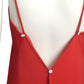 1990s Red Bias Cut Silk Gown, Size 4