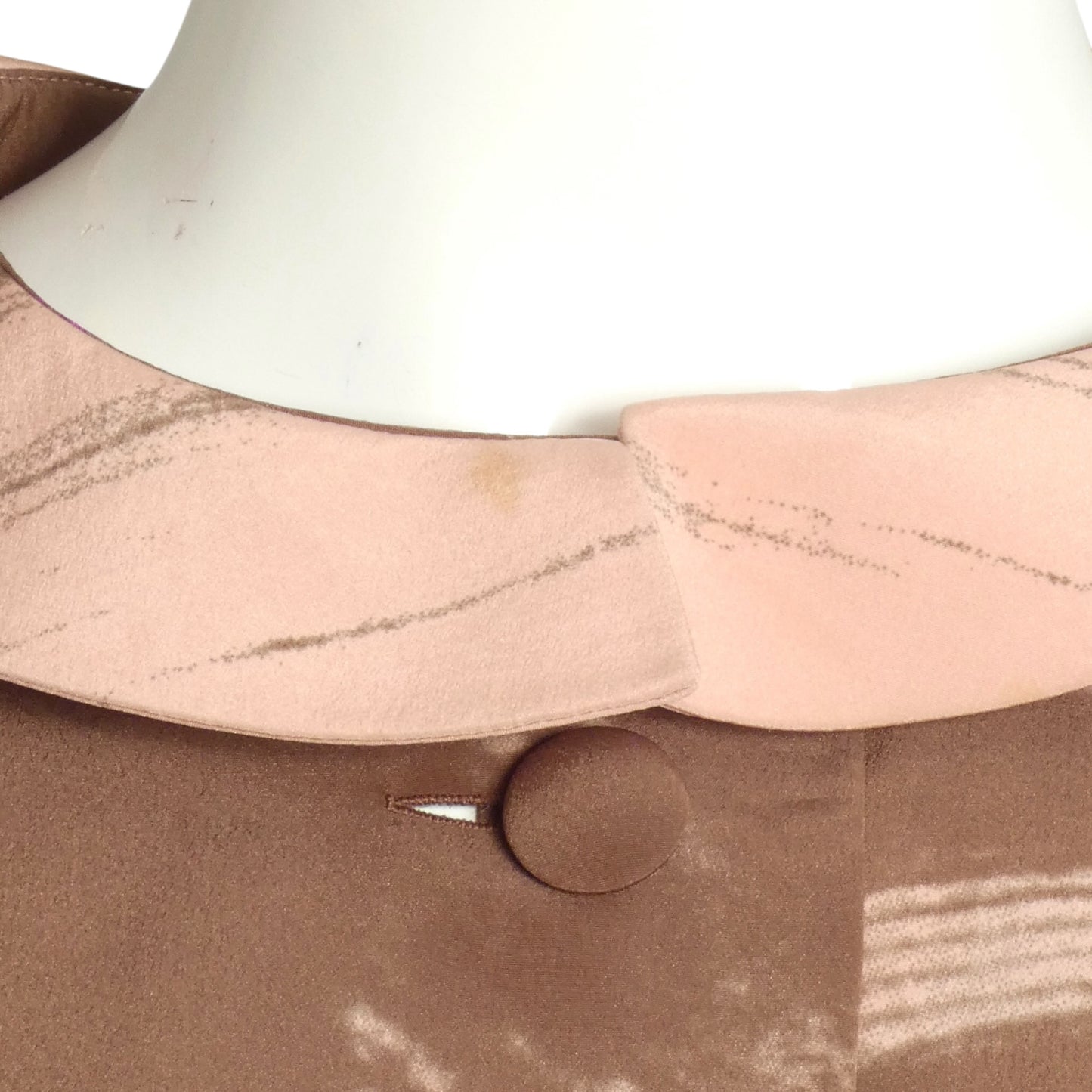 PIERRE CARDIN CREATION- 1970s Multi Color Silk Blouse, Size 6