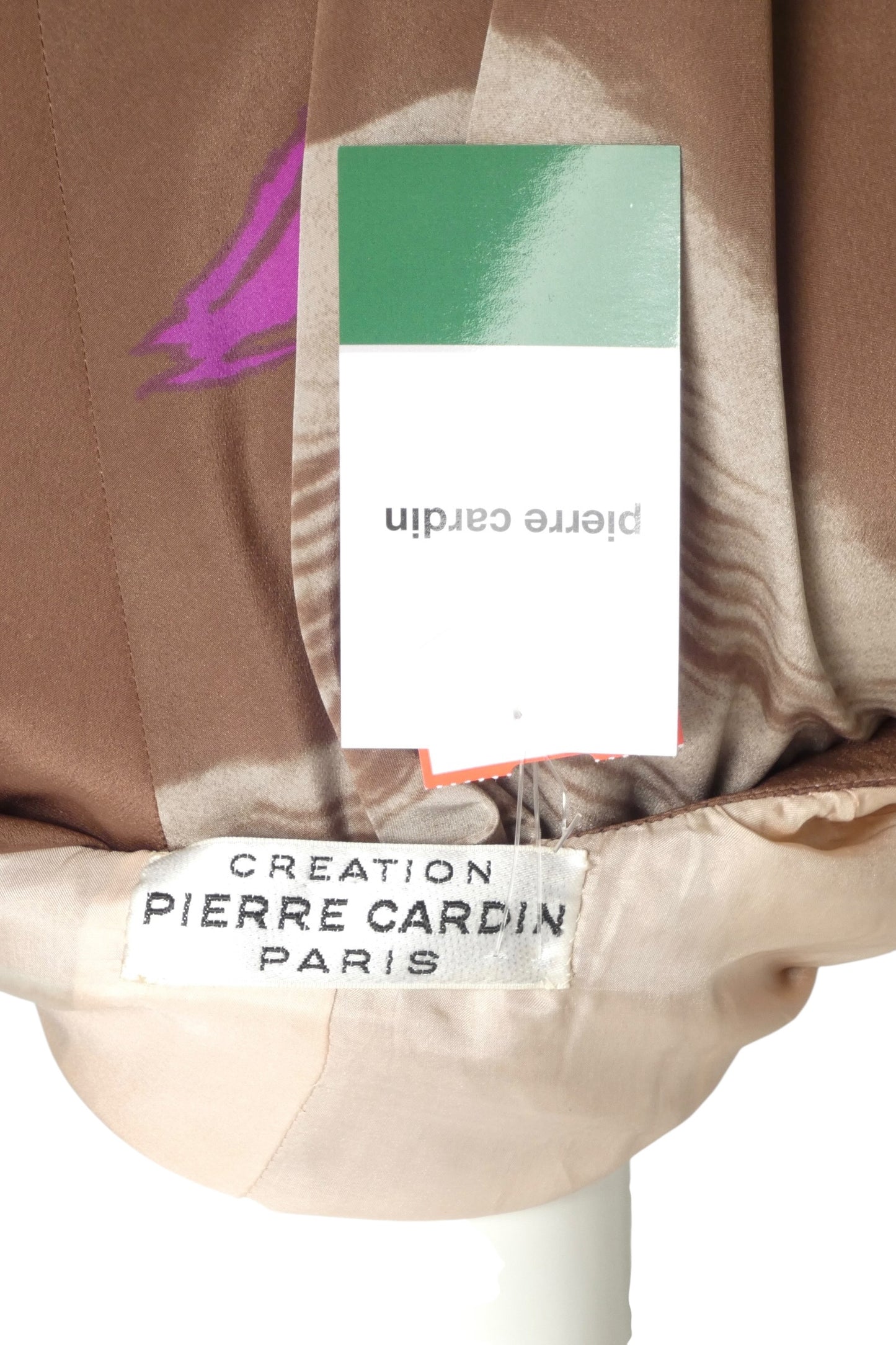 PIERRE CARDIN CREATION- 1970s Multi Color Silk Blouse, Size 6