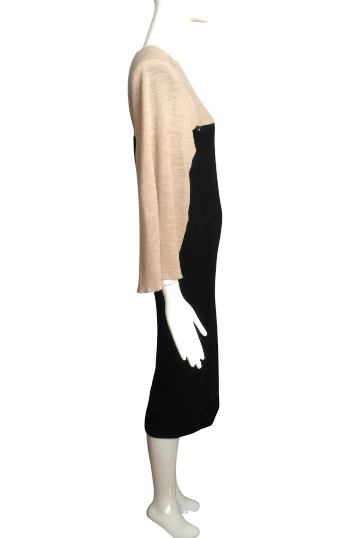 PIERRE CARDIN (HAUTE COUTURE) - 1979 Wool Knit Sheath Dress, Size 4