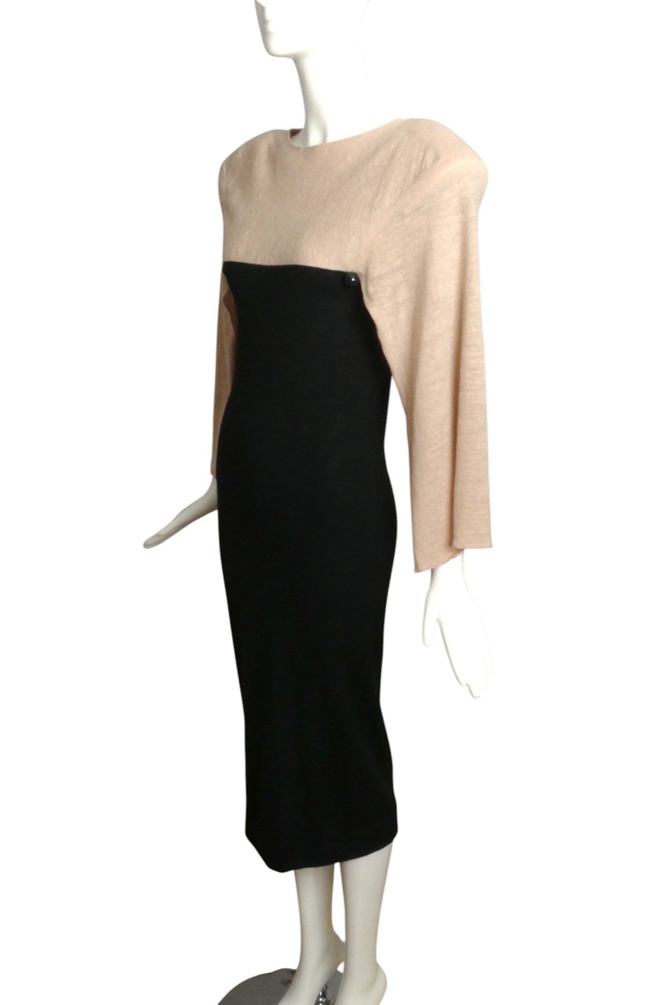 PIERRE CARDIN (HAUTE COUTURE) - 1979 Wool Knit Sheath Dress, Size 4