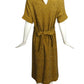 1970s Yellow Wool Knit Dress, Size 8