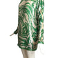 1989 Green & Ivory Sequin Cocktail Dress, Size 10