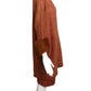 1980s 2pc Rust Knit Fur Trimmed Ensemble, Size 10