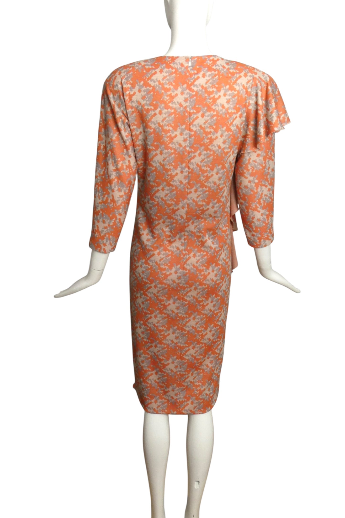 1984 Multi Color Wool Knit Dress, Size 4