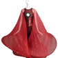 2011 2pc Red Sequin Jumpsuit & Chiffon Hoop Coat, Size 2