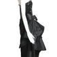 1990s Black Sequin & Taffeta Evening Gown, Size 4