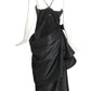 1990s Black Sequin & Taffeta Evening Gown, Size 4
