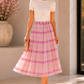 1980s Silk Organza Pleat Skirt, Size 6