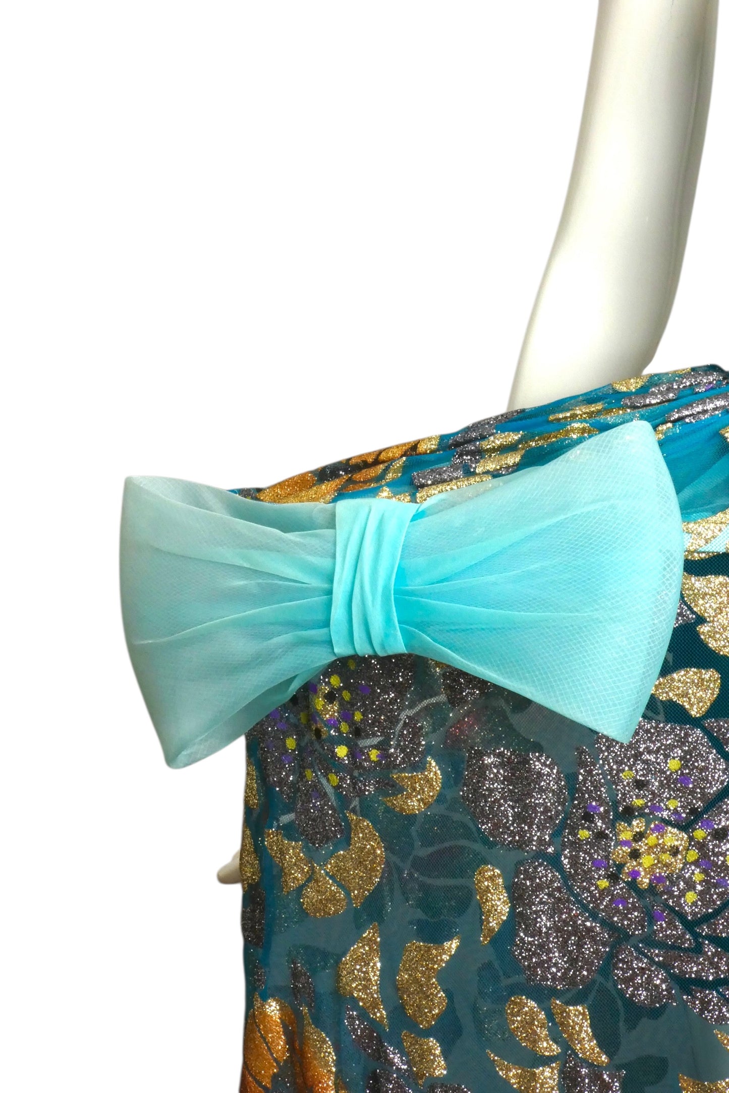 2011 Teal Pannier Skirt & Dress, Size 2
