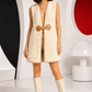 PIERRE CARDIN - 2008 Ivory Boucle Knit Vest, Size 10