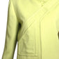 2000 Lime Wool Carwash Skirt Suit, Size 8