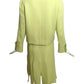 2000 Lime Wool Carwash Skirt Suit, Size 8
