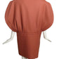2001 Mauve Sculptural Wool Vest, Size 10