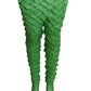 1960s Green Petal Tights, Size 4